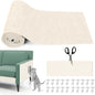 Cat Scratching Mat, 118" x 15.8" Self-Adhesive Trimmable Cat Scratching Carpet Mat with 20 Screws, DIY Cat Scratchers Furniture Protector for Indoor Cats, Couch, Wall and Cat Tree Shelves