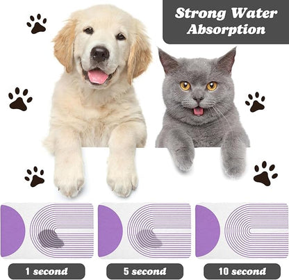 Dog Food Mats for Floors Waterproof, Cat Water Bowl Mats Pet Feeding Absorbent Mat Placemats for Food and Water Bohemia 17 * 30 inch