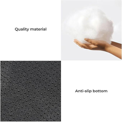 FUNNY FUZZY Pet Fluffy Plush Calming Dog Couch Bed Sofa Protector Washable Pets Mat for Large Medium Small Dogs and Cats (Tie-dye Grey, 47"×33.5"×6")