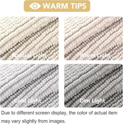 H.VERSAILTEX Plush Chenille Couch Cover for Dogs Pets Blanket for Bed Anti-Slip Soft and Durable Furniture Protector for Small Medium Large Cats Washable (52" x 82", Ivory)