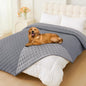 Smiry Waterproof Dog Bed Cover Blanket, Soft Reversible Pet Blanket, Washable Leakproof Cats Dogs Couch Cover for Sofa, Couch, Furniture (82x102 Inch, Grey/Light Grey)