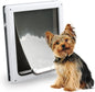 Pet Flap Door 2 Ways Locking Dog Wall Entry Pet Door with Transparent Flap for Dogs (Medium)