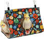 Rypet Winter Warm Bird Nest House - Hanging Hammock Velvet Shed Hut Cage Plush Fluffy Birds Hideaway Sleeping Bed Fuzzy for Parrot Parakeet Cockatiels Budgies Lovebird Medium (Navy Blue)