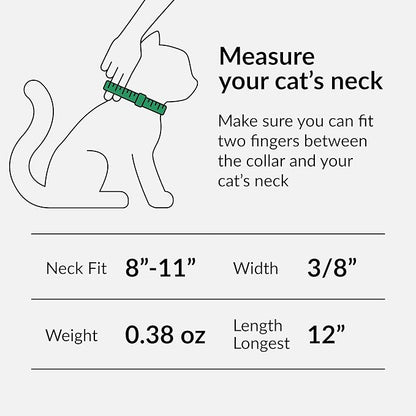 CollarDirect Leather Cat Collar with Bell - Kitten Collar, Small and Big Cat Strap for Boy Cats, Girl Cats with Safety Elastic Strap (Neck Fit 8"-11", Beige)