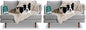 Furhaven Waterproof Throw Blanket for Dogs & Indoor Cats, Washable - Shaggy Plush Calming Long Faux Fur & Velvet Dog Blanket - Driftwood, Large (Pack of 2)