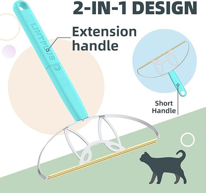 Flex Max Pet Hair Remover by LINTPLUS-Adjustable Pet Hair Removal Tool 2X More Effective Than Pro, Dog & Cat Hair Remover for Rugs, Couches & Pet Towers-Effortlessly Removes All Hair!