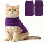 EXPAWLORER Soft Cat Sweater - Sweaters for Cats Only Warm Kitten Clothes, Fall and Winter Pet Coat Pullover Design, Fleece Sweatshirt Clothing Also for Puppy Small Dogs, Purple S