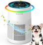 Air Purifiers for Home Large Room 1200ft², KOIOS H13 True HEPA Air Purifier for Bedroom with 7 Colorful Lights, Aromatherapy, Desktop Air Filter Cleaner for Smoke Dust Pollen Pets Dander Odor, AP2303