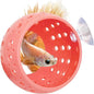 Fhiny Betta Tunnel, Aquarium Betta Fish Hideout with Suction Cup Fish Tank Tunnel Shrimp Cave Aquarium Decor Fish Tank Accessories for Small Fish Shrimp Betta Guppy Hiding Resting (Pink)