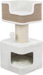 Trixie Ava Cat Tree – Cat Tower with Condo & Thick Scratching Post, Includes Removable Cushions – Indoor Cat Furniture for Scratching & Climbing – Brown, 16.5" x 16.5" x 33.9"