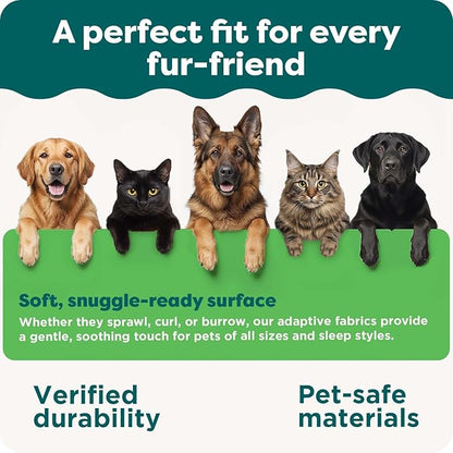 FurHaven Orthopedic Dog Bed for Large Dogs, Luxe Lounger Contour Mattress with Solid Orthopedic Foam Slab for Joint Support, Removable Washable Cover, Large, Plush Suede, Gray
