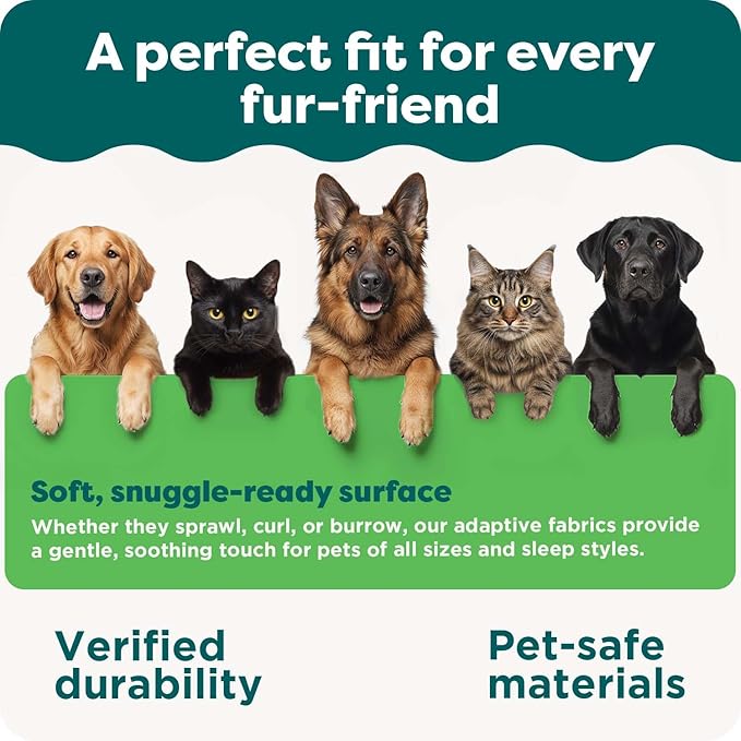 FurHaven Waterproof Throw Blanket for Dogs & Indoor Cats, Reversible Protective Pet Blanket, Extra Large, Long Faux Fur & Velvet, Driftwood