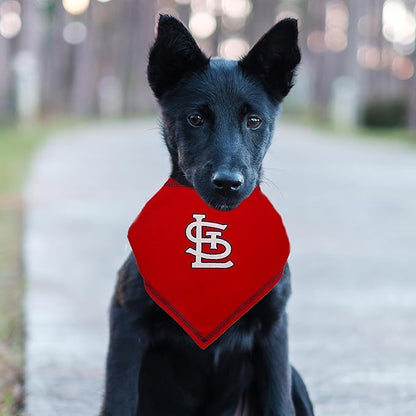 Pets First MLB ST. Louis Cardinals TIE Bandana, Large/X-Large. Dog Bandana Scarf Bib for Pet Cat Dog. The Ultimate Game-Day, Party Bandanna, Birthday Event