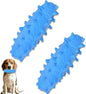 2 Pack Dog Toys for Aggressive Chewers, Tough Puppy Chew Toys Teething Bone for Puppies, Soft Foaming Rubber Interactive Toys for Small Medium Breed (Blue)