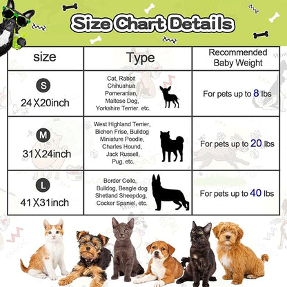 Rezutan Dog Blanket for Medium Dogs 1 Pack 3 Premium Soft Cat Puppy Blankets, 31x24 inch, with Flannel Cute Elephant & Paw Print for Small Kitten,Grey
