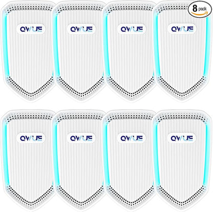 8Pack Air Ionizer for Home Negative Ion Air Purifier Plug In, Mini Filterless Air Freshener Quiet Air Cleaner Portable Air Purifiers Odors Smoke for Home Office, Bedroom, Bathroom