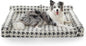 FURTIME Orthopedic Dog Beds Large Sized Dog, XL Washable Memory Foam Pet Couch Bed with Removable Washable Cover, Non-Slip Bottom with Bolster Sides, Grey
