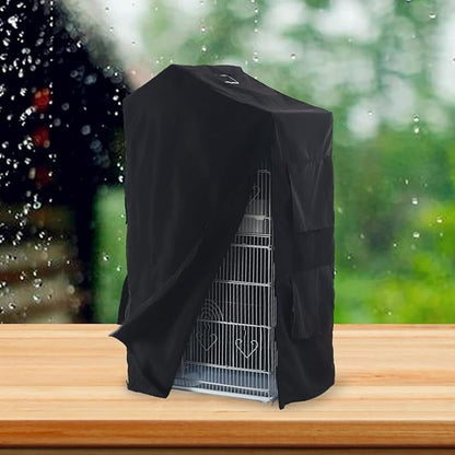 Bird Cage Cover,Blackout Cover Shading Cloth, Washable Birdcage Cover, Windproof for Parrot Parakeets Lovebirds Macaw Square Cages Accessories