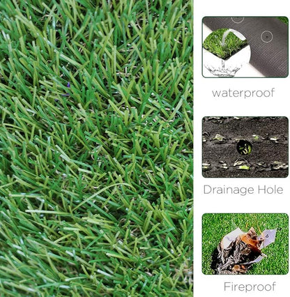 ALTRUISTIC 7FTX13FT Realistic Pet Artificial Grass for Dogs Indooor Outdoor Decor, 1.38 Inch 70 oz Extra-Heavy & Thick Garden Lawn Landscape Synthetic Grass Turf, Fake GrassTurf Mat Rug
