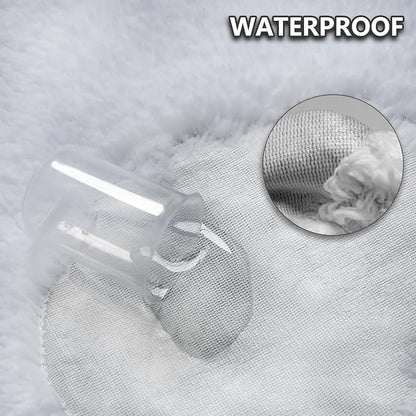 Dog Blankets Waterproof Pet Blanket Paw Printing Super Soft Warm Fluffy Facecloth Sofa Car Bed Protector, Urine Proof Washable for Puppy Large Dogs & Cats 50"*60" Beige