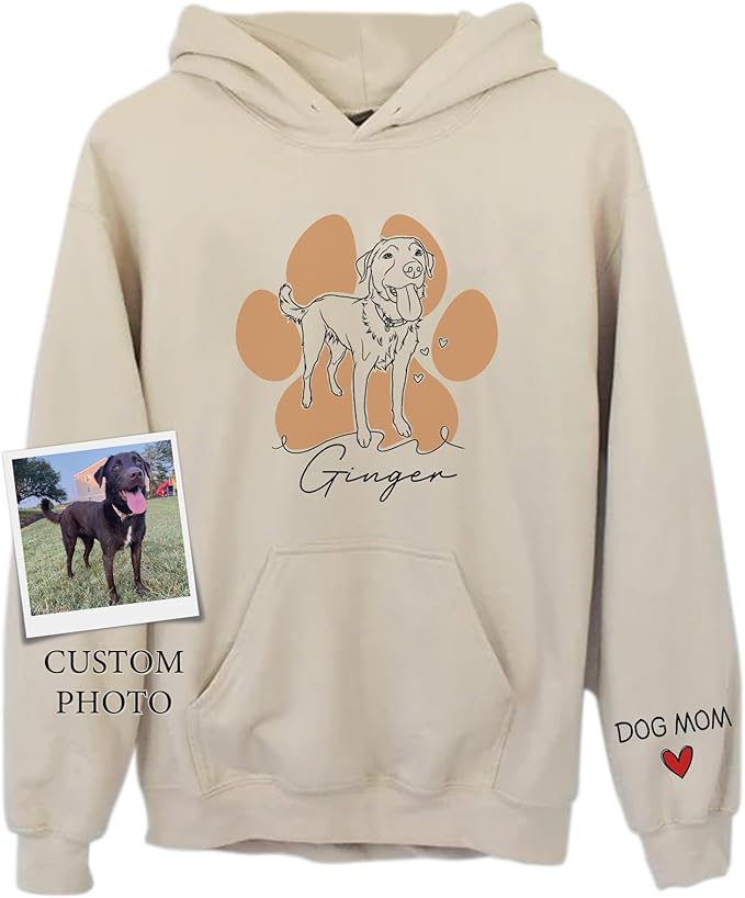 CHIARA CONTI11 Custom Dog Hoodie, Custom Pet Gifts, Custom Dog Shirt, Custom Dog Sweatshirt, Valentine's Day Gift