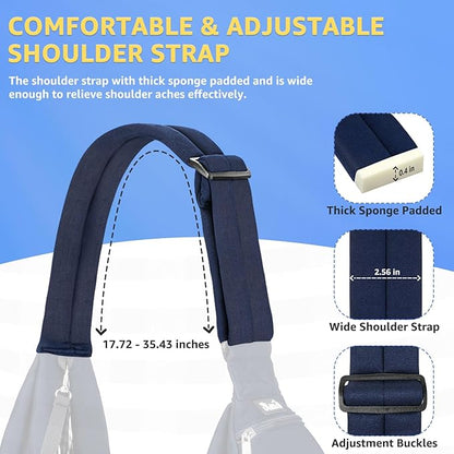 SlowTon Dog Carrier Sling - Thick Padded Shoulder Strap Adjustable Dog Carriers for Small Dogs, Puppy Carrier Purse for Pet Cat with Front Zipper Pocket Safety Belt Machine Washable (Navy Knitted, S)