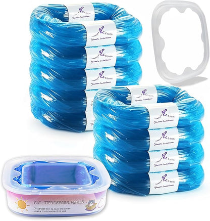 9 Pack Cat Litter Refills Bags Compatible with Your Genie Standard, Plus,and XL+ Litter Disposal Refill Cartridge