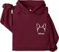 Custom Dog Mom Shirt for Women Pet Ears Sweatshirt with Name Unique Puppy Line Art Cute Dad Hoodie for DogDad Owner Lover