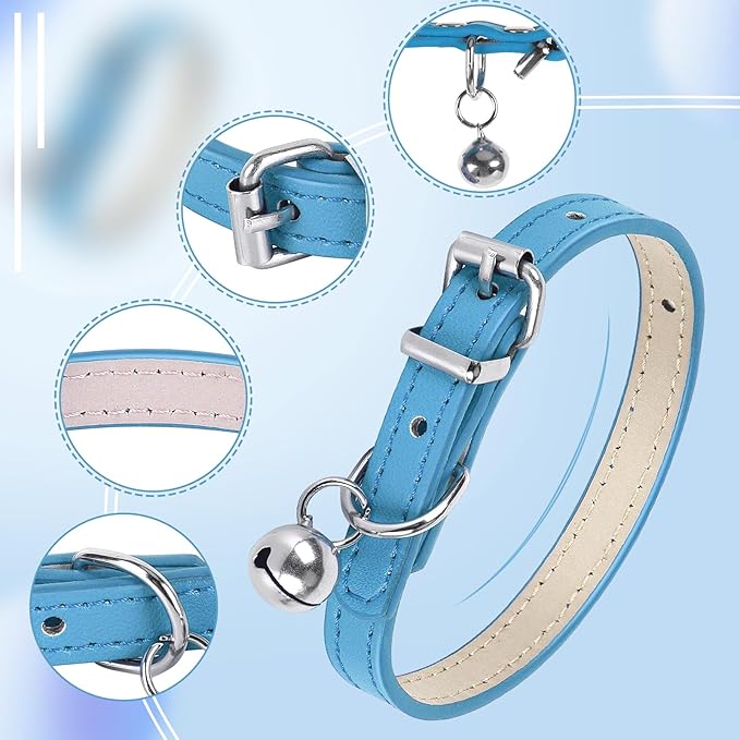 XXS Dog Collar for Teacup Adjustable Teacup Dog Collar for Small Medium Large Dogs 3/8 inch Width (Golden, XXS)