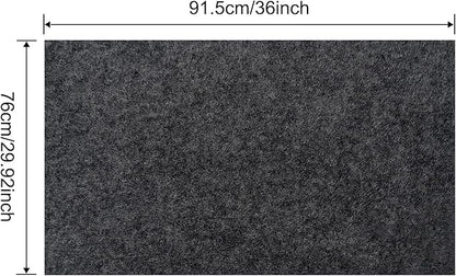 Large Bird Cage Mat, Under Pet Cage Mat for Bird Cages, Reptile Aquariums, Dog Kennels, Absorbent/Waterproof Felt Mat with Non-Slip Backing for Hard Floors and Surfaces (30x36 Inch)