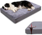 Waterproof Dog Bed for Large Dogs, Outdoor Orthopedic XL Dog Bed with Reversible & Washable Cover, Egg Crate Foam, Anti-Slip, 44" x 32", Gray