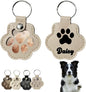 Personalized Dog Hair Keychain Pet Fur Keepsake Pet Memorial Cute Storage Keychains Cat Paw Shaped Key Chain to Store Fur