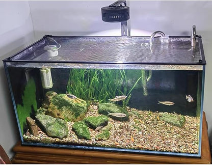 Magnetic Aquarium lid Fish Tank Hood top Cover Anti-Jumping net Cover mesh to Protect Fishs Jumping Out of Fishes Tank Hoods