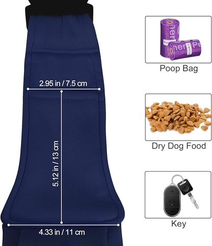 PETLOFT Reversible Dog Cat Sling Carrier, Small Dog Carrier, Adjustable Dog Sling, Hands Free Cross Body Carrier with Collar Hook for Dog/Cat/Bunny up to 11lb (Blue)