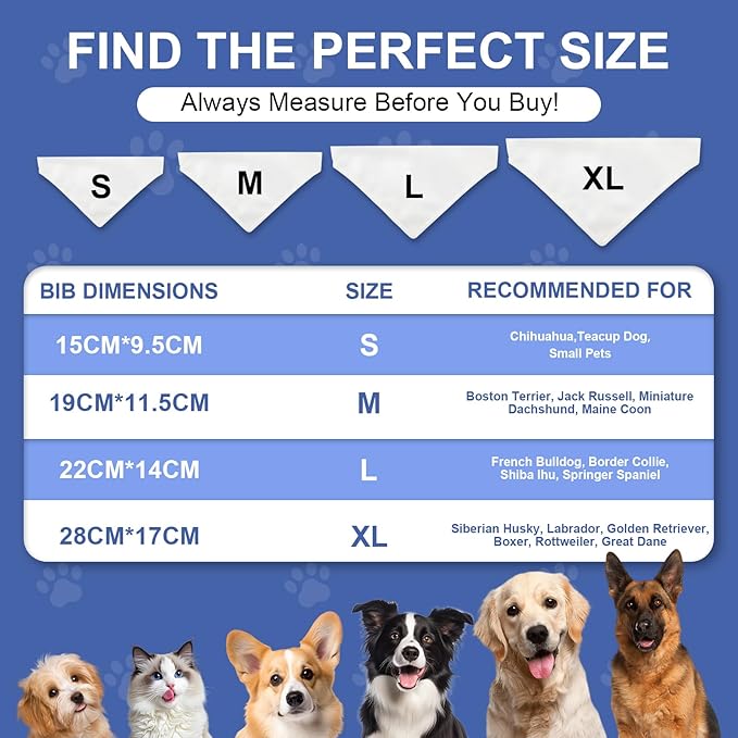 Custom Dog Bandana with Photo Personalized Dog Bandana Custom Image & Text, Unique Pet Scarf for Small Medium Large Dogs Personalized Pet Gift(Photo Custom, X-Large)