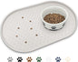 KPWACD Dog Food Mat Anti-Slip Bowl Mats for Food and Water, High-Lips Waterproof Pet Placemat Prevent Messy Spills to Floor, Silicone Puppy Feeding Trays for Large Medium Small Dogs Cats