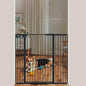 40.55" Tall, 34.05-45.86 Inch Wide, 1.37" Ultra Narrow Spacing Dog Pet Baby Gate Indoor for Doorway Hallway, Pressure Mounted 35 36 37 38 39 40 41 42 43 44 45 Inches Wide Black