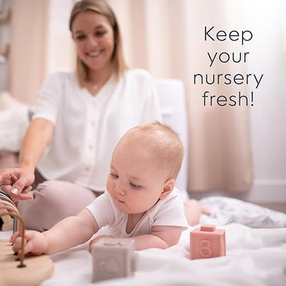 Diaper Genie Complete Pail (White) | Includes 3 Refills that hold up to 810 newborn-size diapers | Includes 1 Carbon Filter