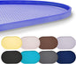 Hubulk 100% Waterproof Silicone Pet Feeding Mat with Raised Edge for Food and Water, Dog Bowl Mats, Cat Bowls Placemat with High Lip Protects Floor for Cats and Dogs (Purple, 24" L x 16" W)