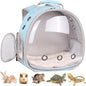 Portable Small Animal Backpack Travel Breathable Pet Carrier Bag Cages for Guinea Pig, Rabbit, Bearded Dragon, Squirrel, Tortoise, Bird, Lizard, Sugar Glider
