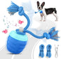 Interactive Dog Toys - 2026 Upgraded Motion Activated Balls for Medium/Large Dogs, Automatic Moving Dogs Toy Wicked Ball for Boredom, Interactive Dog Ball to Keep Them Busy(Blue)