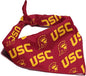 USC Trojans Officially Licensed Bandana for Dogs and Cats | Fits Pets Great Gift Idea | Easy-to-Tie (Large, 28")