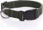 Adjustable Nylon Dog Collar, pet Collar 1 Inch 3/4 Inch 5/8 Inch Wide, for Large Medium Small Dogs(3/4 Inch, Green)