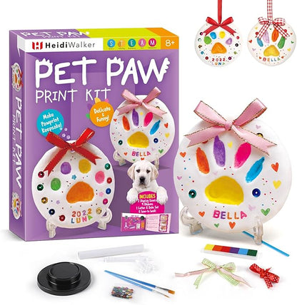 Eggbox Pet Paw Print Impression Kits - Makes 2 Dog Pawprint Keepsake Kit, Inkless Paw Prints Kit for Dogs & Cats - New Puppy Gift, DIY Dog Paw Print, Personalized Gifts for Pet Lovers