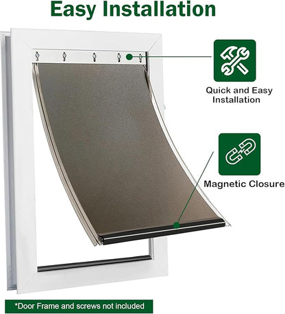 Large Dog Door Replacement Flap, Compatible with PetSafe Freedom Pet Doors PAC11-11039, Measures 16 7/8” x 10 1/8”, Doggie Door Flap Made from Durable Flexible TPU Materials