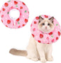 Cat Cone Collar Soft, Medium Waterproof Cat Recovery Collar for Wound Healing After Surgery or Neutering Alternative to Elizabethan Collars Medical Neck Cone for Cats and Puppies, Pink
