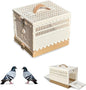 Folding Pigeon Cage Racing Pigeons Travel Cage Pairing Cage Plastic Two Doors Nest Box for Training and Release, Competition(S)