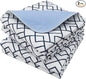 OUTCREATOR® Washable Bed Pads 34" x 56" (Pack of 2), Incontinence Mattress Protector, Anti-Slip Waterproof Underpads for Adults Kids Elderly Pets Absorbency & Reusable Bedwetting Pads (White Geometry)