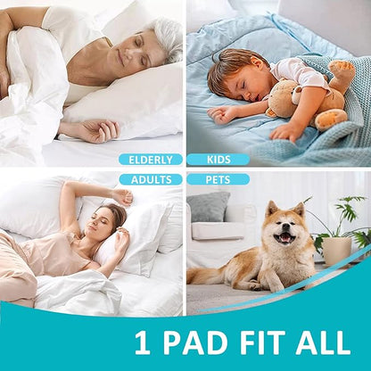 KANECH Washable Underpads 44"x52" (1 Pack), Waterproof Heavy Absorbency Reusable Incontinence Bed Pads for Adults, Elderly, Kids & Pets - Bedwetting Mattress Protector