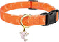 Cotton Handmade Dog Collar Cute and Distinctive Patterns Orange Fish with Pendant for Girl Boy Dogs Collars S